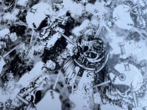 भयावह स्किल्स हाइड्रोग्राफिक वाटर ट्रांसफर हाइड्रोडीप फिल्म जल-नग्न महिला pva सामग्री से बनी - Product Image 5