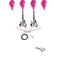 Canon à fumée électrique pour révélation du sexe, machine à confettis, contrôleur DMX, sûr, réutilisable, pour fêtes du Nouvel An, baby showers, extérieur