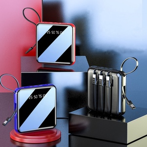 Eingebaute Kabel 10000mAh Li-Polymer-Akku 10W Schnellladung Tragbare Universal-Powerbank mit LED-Licht Typ-C Android - Product Image 2