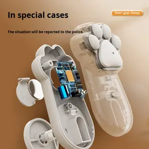 Butée et bloqueur de <span class=keywords><strong>porte</strong></span> automatique anti-pincement Sécurité des enfants et des bébés Écart de <span class=keywords><strong>porte</strong></span> anti-collision Matériau plastique Montage mural - Product Image 1