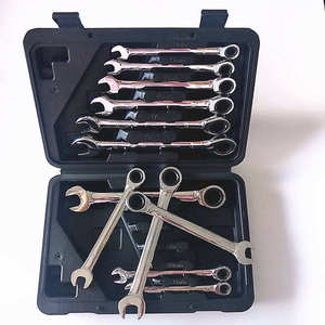 Jeu de clés à cliquet manuelles multifonctionnelles à 72 dents, 12 pièces, construction en acier au carbone, emballage en coffret rigide, OEM, garantie de 3 ans, pour la maison - Product Image 4