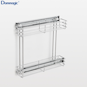 Panier coulissant latéral pour armoire de cuisine pour le rangement des armoires basses - Product Image 1