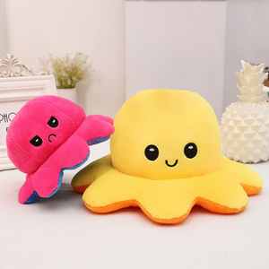 Peluche de <span class=keywords><strong>Pulpo</strong></span> <span class=keywords><strong>Reversible</strong></span>, Muñeco de <span class=keywords><strong>Pulpo</strong></span> con Expresión Transformable de Dos Caras, Ideal como Regalo para las Fiestas - Product Image 2