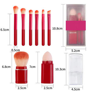 YOUXIN – Kit de pinceaux de maquillage pour débutants, manche en aluminium – Quantité et couleur personnalisables, comprend des pinceaux pour mascara et fard à paupières – Vente en gros - Product Image 3