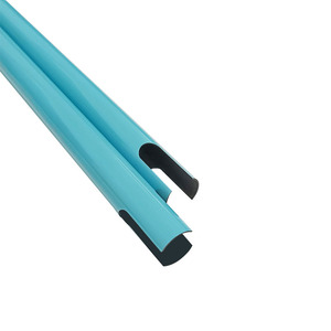 Tubo de carbono redondo de fibra degradada azul de diseño creativo - Product Image 1