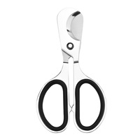 Couteau de poche à double lame super tranchante, coupe-cigares en acier inoxydable de haute qualité, ciseaux à cigares portables avec anneau en caoutchouc, accessoires