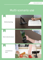 Support de bureau pliable anti-tremblement avec logo personnalisé, support de téléphone portable/tablette réglable personnalisé, cadeau promotionnel