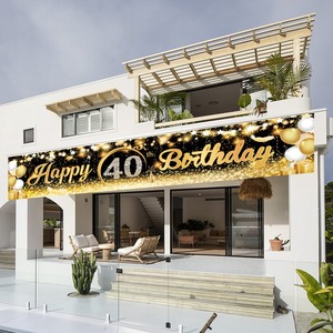 Pancarta <span class=keywords><strong>de</strong></span> Feliz <span class=keywords><strong>Cumpleaños</strong></span> Número 30, 40, 50 <span class=keywords><strong>para</strong></span> Hombres y Mujeres, Artículos <span class=keywords><strong>para</strong></span> Fiestas <span class=keywords><strong>de</strong></span> <span class=keywords><strong>Cumpleaños</strong></span>, Fondo <span class=keywords><strong>para</strong></span> Cercas Exteriores - Product Image 6