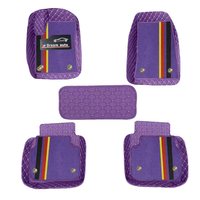 Muchkey Accessoires Auto Fashion Tapis de pied universel antidérapant imperméable à l'eau double couche de cuir Tapis de voiture personnalisés Tapis de sol