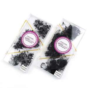 Extensions de <span class=keywords><strong>cils</strong></span> préfabriquées Pro Made 30D 40D 500, base pointue, éventails de volume préfabriqués à tige longue ou courte, en vrac - Product Image 4