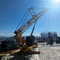 Grue de toit 12T à démontage facile, pièces de rechange, moteur, flèche de 30M, couple élevé, télécommande à levier