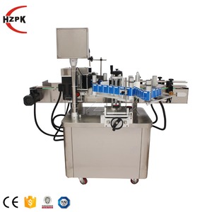 HZPK Pet Bottle Water Automatic Self Adhesive Label Labelling Sticker <b>Machine</b> for Cosmetics Round Bottles - Product Image 4