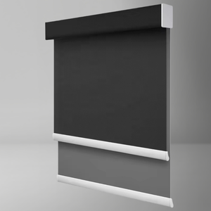 Persianas de Tela Doble Dos en Uno, Persianas Enrollables Motorizadas de Día y de Noche, Función Dual de Translúcidas o Opacas de Poliéster - Product Image 1