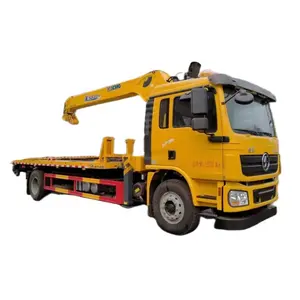China Shacman 4x2 type 6 wheels High Quality 8 to 10 tons Manipulator Crane Truck for sale