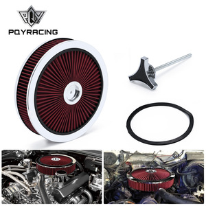 Filtro de Aire para Auto POYRACING, 14x3 Pulgadas, Aleación de Aluminio Roja, para Autos Modificados, Mejora y Reequipamiento - Product Image 1
