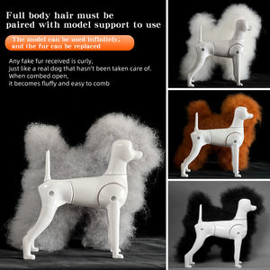 Teddy Pet Simulatie Haar Kapsalon Oefenpop Hond Volledig Lichaam Hoofd Skelet Model Kapper scheren Bruin oefenmodel - Product Image 6