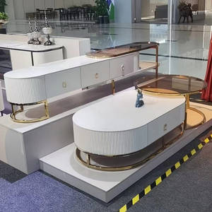 ขาตั้ง<span class=keywords><strong>ทีวี</strong></span>พร้อมคอนโซลเก็บของสไตล์กระชับพร้อมตู้และ<span class=keywords><strong>ชั้น</strong></span><span class=keywords><strong>วาง</strong></span>ของภายในเฟอร์นิเจอร์บ้าน<span class=keywords><strong>ราคา</strong></span><span class=keywords><strong>ถูก</strong></span>และทันสมัย - Product Image 1