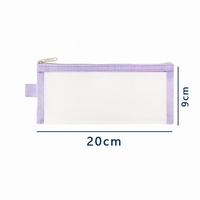 Carpeta de Archivo Transparente A4/A3/B4/B3/A6/B6, Bolsa de Documentos con Cierre, Paquete de Malla de Color para Oficina y Escuela, Material PP Resistente