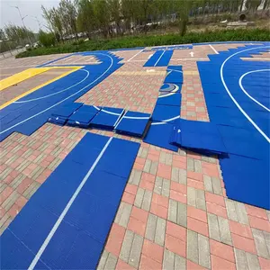 Popular China Made Outdoor Basketball Court For Home Use School Commercial Club Basketball Court Flooring FIBA Tile