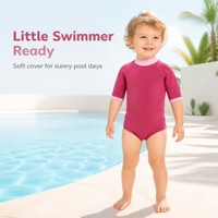 Combinaison de plongée en néoprène pour enfant, 2 mm, avec fermeture éclair dorsale, respirante et imperméable, idéale pour la plongée estivale (OEM)