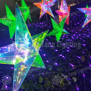 ไฟประดับ LED รูปดาวสำหรับตกแต่งต้นคริสต์มาสเชิงพาณิชย์ ห้างสรรพสินค้า โรงแรม และงานเทศกาลฤดูหนาว - Product Image 5