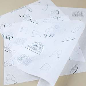 Papiers d'emballage personnalisés pour charcuterie, feuilles de papier pour sandwichs, pour paniers alimentaires - Product Image 1