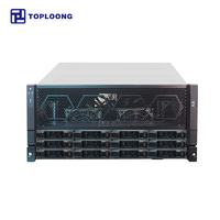 TOPLOONG Serveur Rack 5U Personnalisé Double Génération 4/5 avec 4 GPU 4090/5090, Solution Barebone pour Serveur IA et Apprentissage Profond