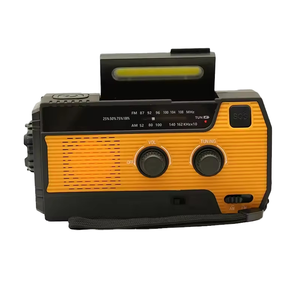 MEDING Portable Plastic Flashlight Survival Radio AM/FM/NOAA Weather Radio 4000mAh Emergency Power Bank <b>5V</b> DC Rechargeable - Product Image 3