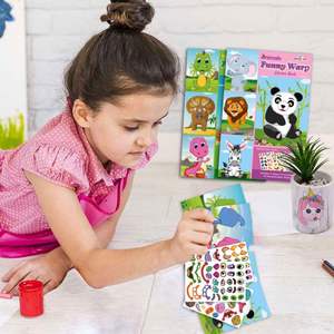 Boys Girls Perfect <b>Gift</b> Focus Training DIY Panda Animal Princess <b>Creative</b> Christmas Stickers for Kids Toddlers - Product Image 4