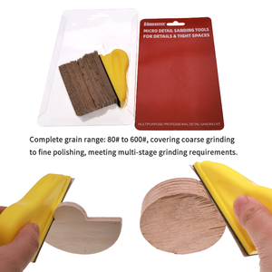 71 Uds. Hoja de lijado de oro con bloque de lijado manual hoja de papel abrasivo Kit de papel de lija rectangular para el cuidado del automóvil pulido de madera <span class=keywords><strong>y</strong></span> Metal - Product Image 4