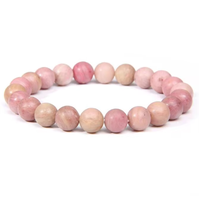 Bracelet unisexe classique en pierres naturelles élastiques et en jade en forme de boule de 4 mm/6 mm/8 mm/10 mm pour femmes et hommes