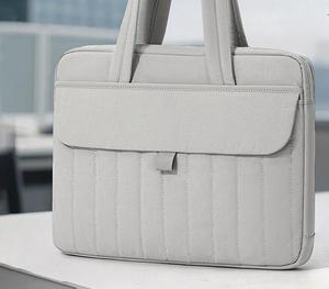 กระเป๋าแล็ปท็อปสำหรับผู้หญิง กระเป๋าเอกสารป้องกันการกระแทกอเนกประสงค์ กระเป๋าคอมพิวเตอร์แบบพกพาทันสมัยเรียบง่าย - Product Image 4