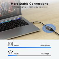 Hub Jaringan SYONG Aluminium Tipe C ke RJ45 10/100 Mbps Eksternal untuk Laptop