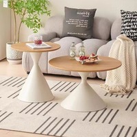 Ensemble de tables basses rondes modernes en gros – Meubles de salon minimalistes écologiques pour la décoration de la maison et des hôtels