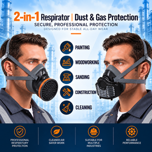 Reusable Silicone Half Mask Respirator Single <b>Cartridge</b> CE EN140 for Spray Painting - Product Image 2