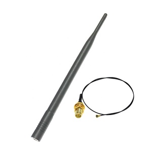 Dual-Band 2.4G & 5.8G Wi-Fi Omnidirectional 156mm karet bebek antena dengan konektor SMA