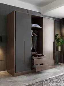 Armoire en bois de haute qualité, vente en gros, bon prix, provenance de Chine, armoire en bois avec miroir, meubles - Product Image 3
