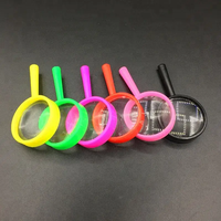 Mini loupe portative de poche PMMA noir et matériau acrylique pour la lecture et l'application de basse vision