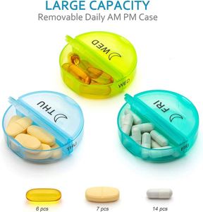 2024 Customization BPA Free 28 Compartments Pill Organizer <b>7</b> Day <b>Tablet</b> Sorter Box Stock Pill Box - Product Image 2