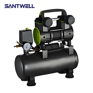 Compresseur d'air industriel à double piston avec réservoir de 30 L, pistolet de soufflage et kit de tuyaux - Product Image 2
