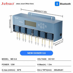 Jebao Jecod Bluetooth Aquarium Doseerpomp Automatische <span class=keywords><strong>Marine</strong></span> Rif Nieuwe Doseer 5.6 12V 12W Voor Aquaria Accessoires Waterpomp - Product Image 6