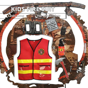 Ecowalson Petit <span class=keywords><strong>Pompier</strong></span> <span class=keywords><strong>Pompier</strong></span> Cosplay Costume pour Garçons <span class=keywords><strong>Rouge</strong></span> Feu Perceuse Costume pour Nouvel An et Halloween Carnaval Fêtes - Product Image 2