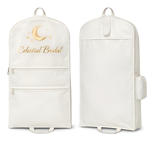 Bolsa de Algodón Plegable de Alta Calidad para Trajes de Boda, Estilo Tote, Duradera, Antipolvo, con Cierre de Cremallera, para Empaque al por Mayor - Product Image 1