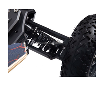 Planche à roulettes électrique tout-terrain 1800W, scooter électrique hors route, 55 km/h, autonomie 50-60 km, contrôle par application Bluetooth, absorption des chocs