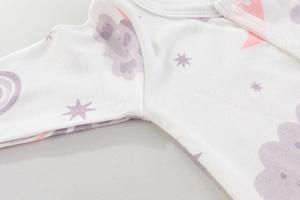 Frühling und Herbst Neugeborenen Langarm-Strampler aus Reiner Baumwolle Unisex Baby-Overall Weiches Baby-Outfit mit Knopfverschluss - Product Image 3