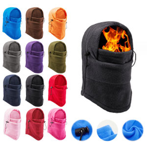 Cagoule en molleton en peluche Chapeau d'hiver <span class=keywords><strong>Ski</strong></span> Coupe-vent Épaissir Chaud Casquettes <span class=keywords><strong>de</strong></span> cyclisme en plein air pour hommes Femmes Capuche Bonnet - Product Image 1