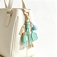 Porte-clés sport en cuir PU avec mousqueton et impression UV, mini flacon de parfum