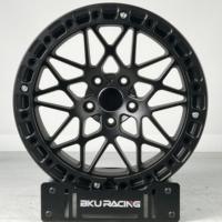 Jantes Bku forgées 5x112 5x120 Beadlock pour BMW M3 F30 M4 F82 17 18 pouces, jantes en alliage d'aluminium noir personnalisées pour course de dragster