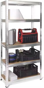 Étagère en métal robuste à 5 étagères étagère de <span class=keywords><strong>rangement</strong></span> réglable étagère d'organisation pour la cuisine - Product Image 2