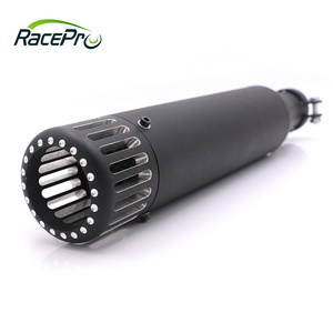 Racepro-silenciador de escape para motocicleta, tubo de acero negro para Harley Sportster 883 1200, Forty Eight, sevents, Two, Iron 883 - Product Image 2